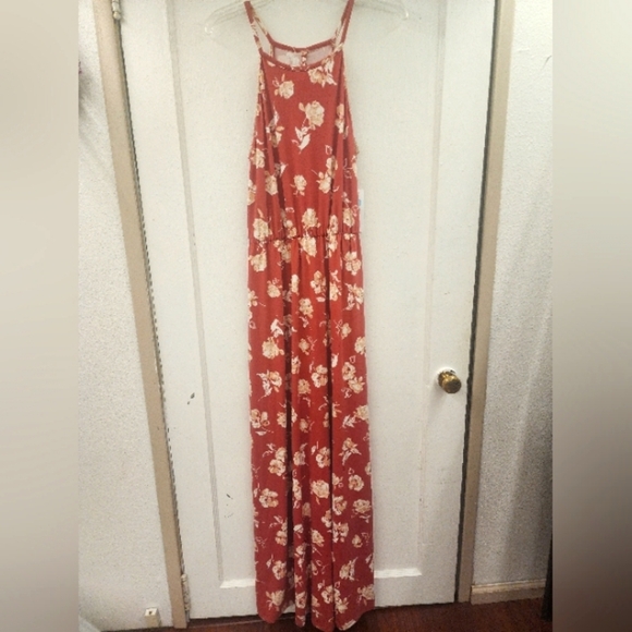 French Grey Dresses & Skirts - French Grey Floral Maxi Dress NWT size M